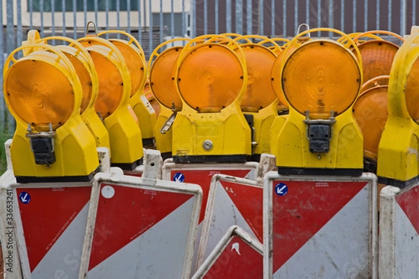 Obraz Baustellenlampen