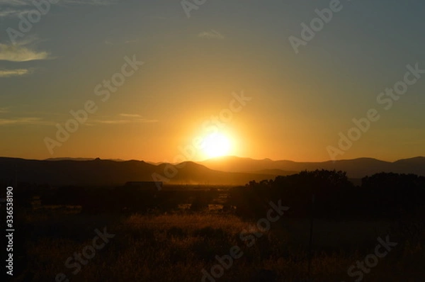 Obraz Sunset over the mountains