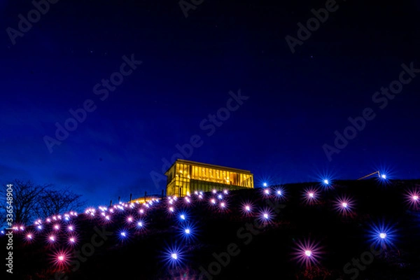 Obraz 西田幾多郎哲学記念館ライトアップ