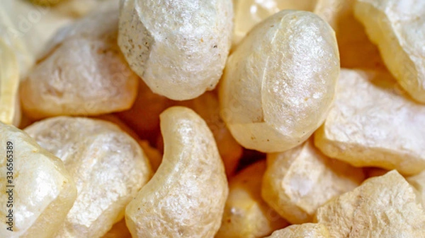 Fototapeta Rambak / Krecek / Jangek, traditional cracker from Indonesia made from cattle skin