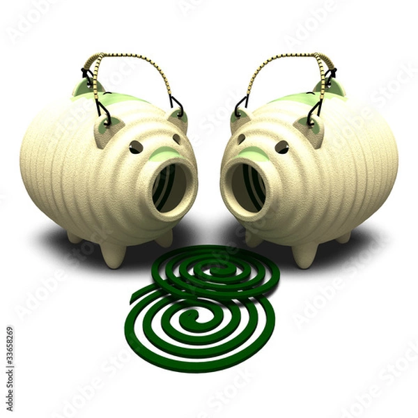 Fototapeta 蚊取りブタ