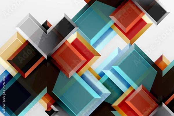 Fototapeta Metal arrow shape background. Abstract geometric background with 3d effect composition For Wallpaper, Banner, Background, Card, Book Illustration, landing page
