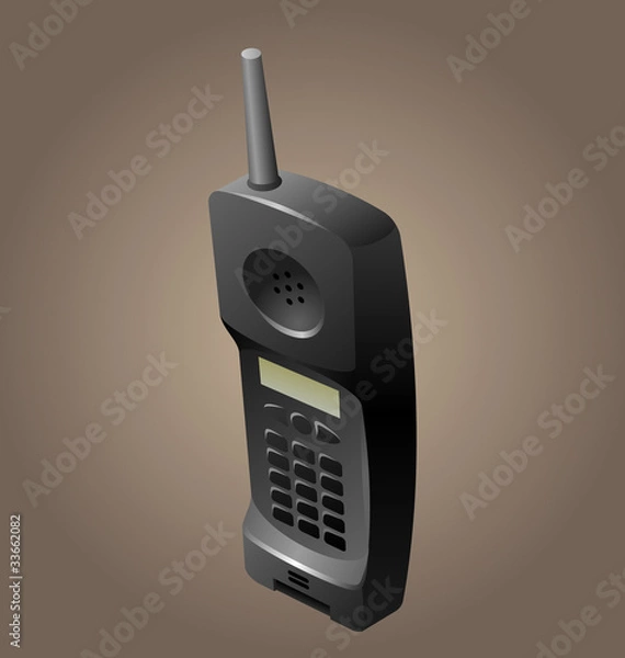 Obraz old telephone set