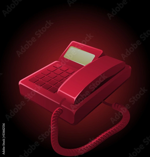 Obraz old telephone set