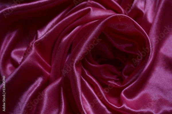 Obraz texture and pattern of folds on silk drapery