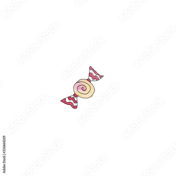 Obraz colorful candy on white background