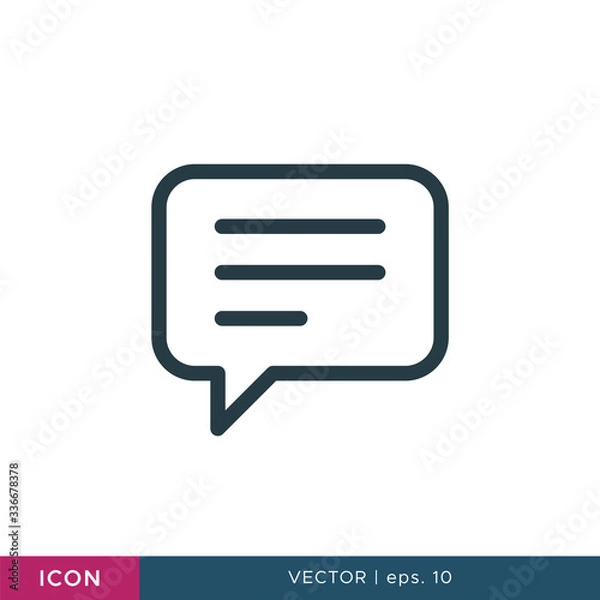 Obraz Speech bubble icon vector design template