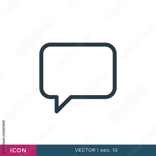 Obraz Speech bubble icon vector design template