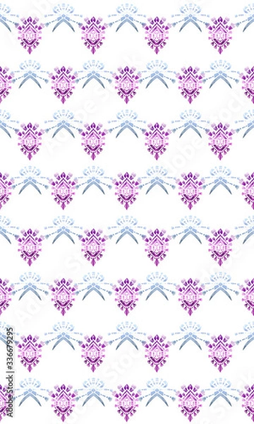 Fototapeta Ornamental print pattern. Decorative texture for surface design. Filigree vector ornament.