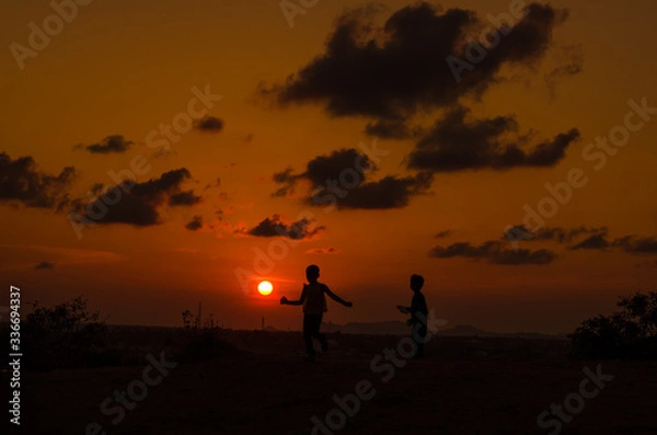 Fototapeta Sunrises & Sunsets reminds us how beautiful life which give us lots of hopes and future