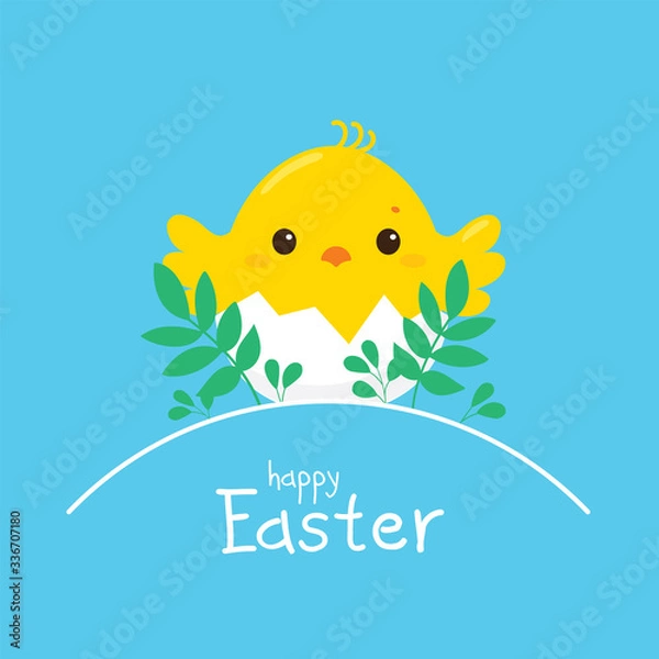 Fototapeta Easter background with chicken
