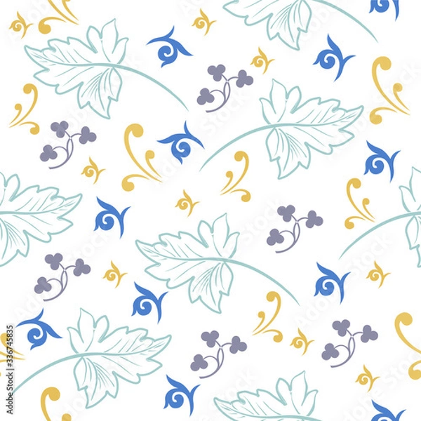 Fototapeta textile seamless design pattern in illustrator