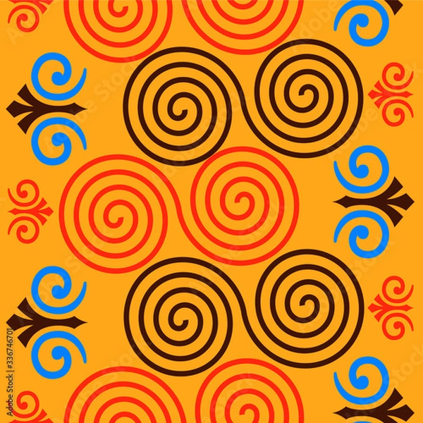 Fototapeta textile seamless design pattern in illustrator