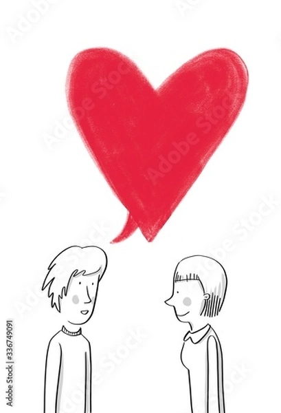 Obraz Herzliche Kommunikation