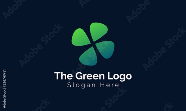 Obraz Green Leaf Logo Design