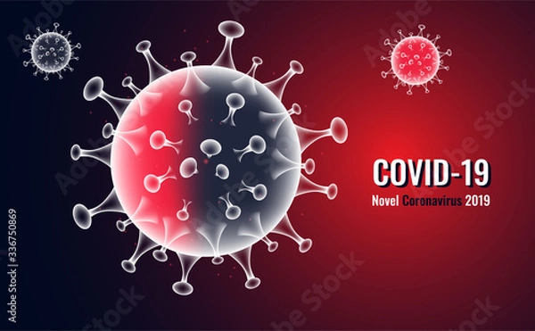Obraz Abstract mesh Virus infection Covid-19,Coronavirus,Sars disease,SARS-CoV-2 disease on background