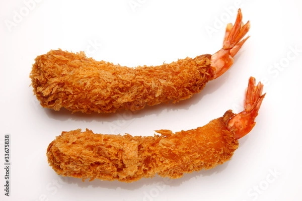 Fototapeta Fried prawns