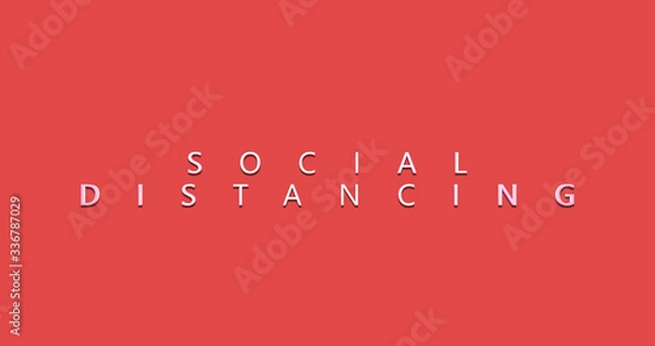 Obraz Social distancing coronavirus 3d render