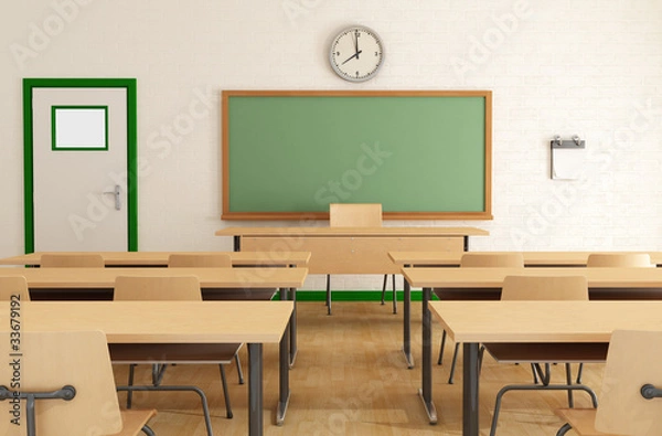 Obraz klasa bez ucznia