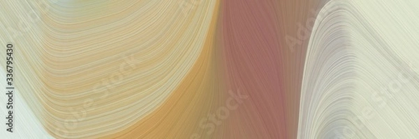 Fototapeta modern horizontal header with tan, pastel brown and light gray colors. graphic with space for text or image. can be used as header or banner