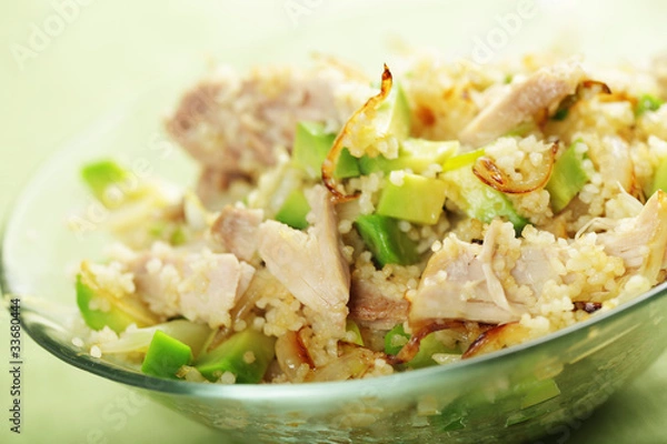 Obraz Warm chicken salad