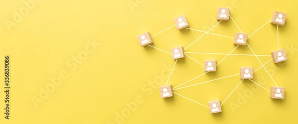 Fototapeta Teamwork, network and community concept.
