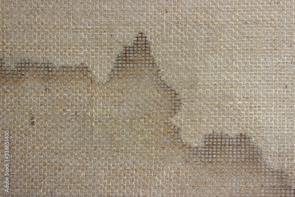 Obraz Loose fabric on the underside of the carpet.