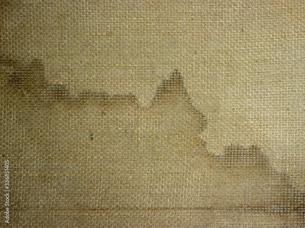 Obraz Loose fabric on the underside of the carpet.