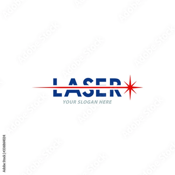 Obraz creative laser logo design, vector