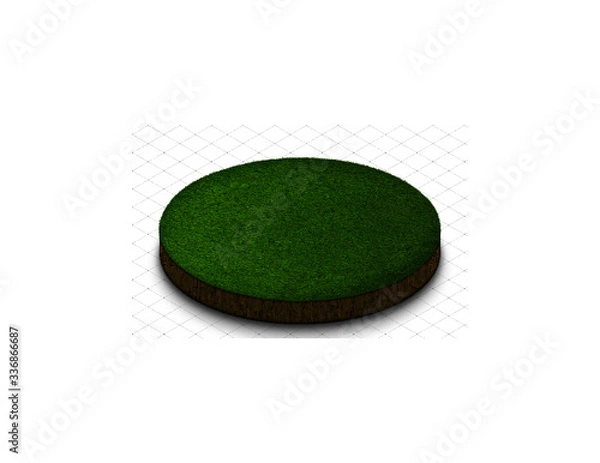 Fototapeta land circle 2D