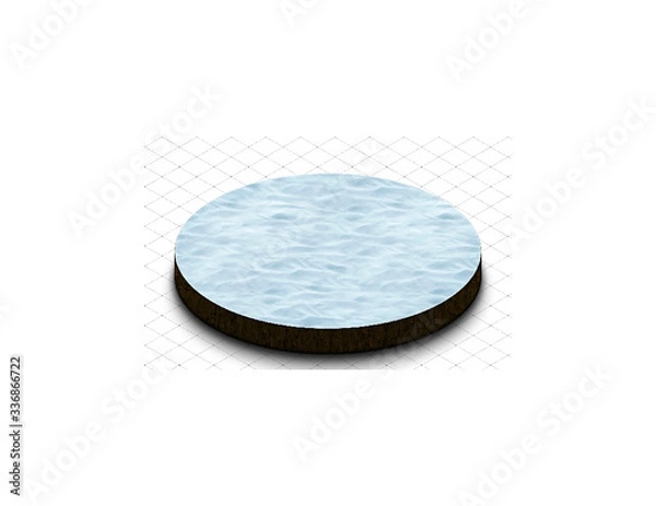 Fototapeta ice circle 2D