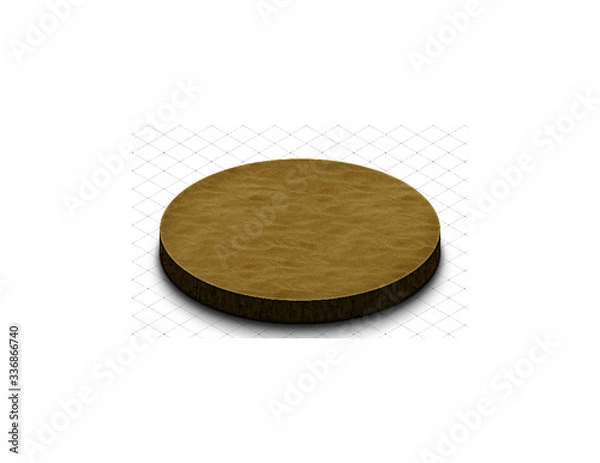 Fototapeta sand circle 2D