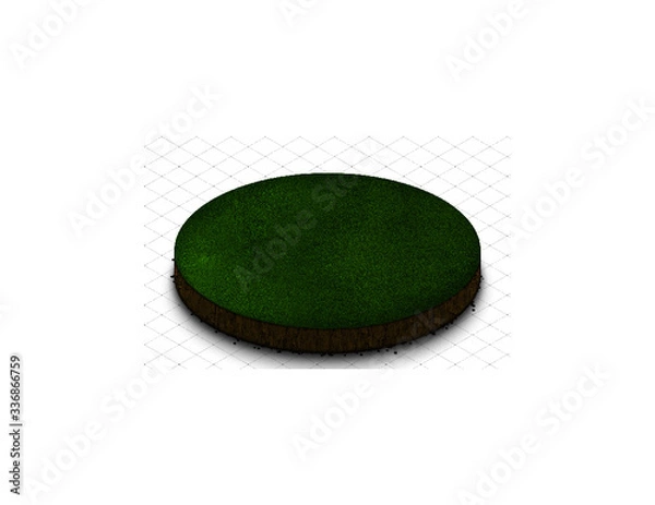 Fototapeta land circle 2D