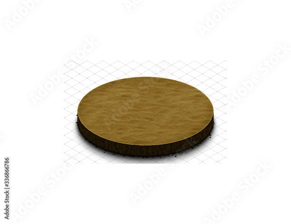 Fototapeta sand circle 2D