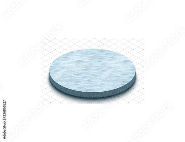 Fototapeta ice circle 2D