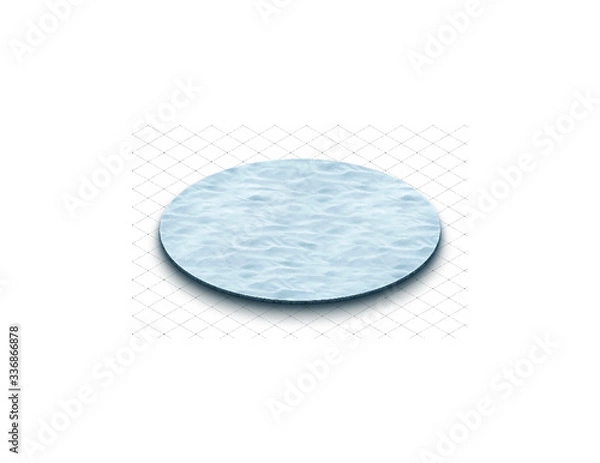 Fototapeta ice circle 2D