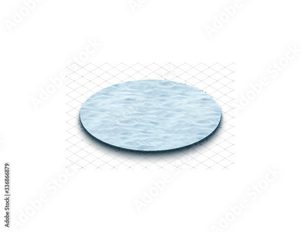 Fototapeta ice circle 2D