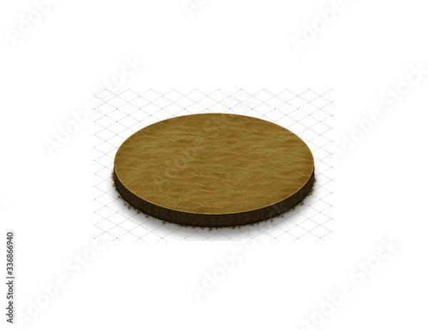 Fototapeta sand circle 2D