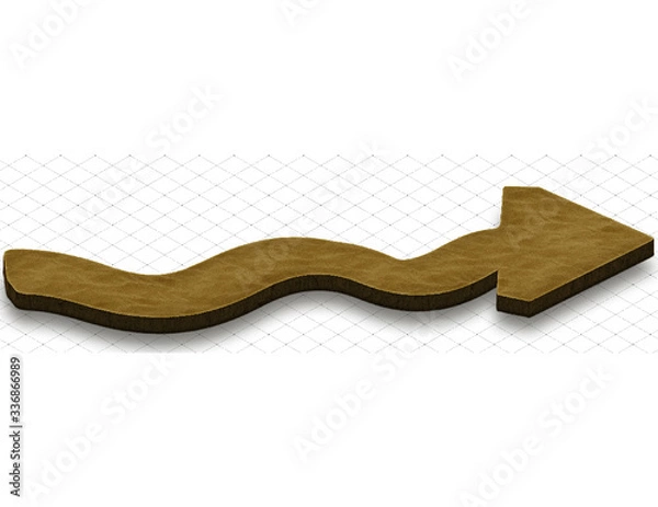 Fototapeta sand desert 2D arrow