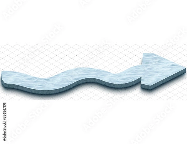 Fototapeta ice arrow 2D 