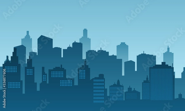 Obraz City background of daylight with building skyscraper