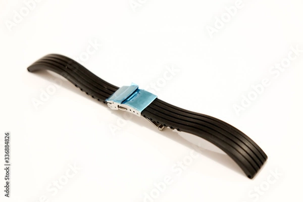 Obraz silicone watch strap object isolate on the white background