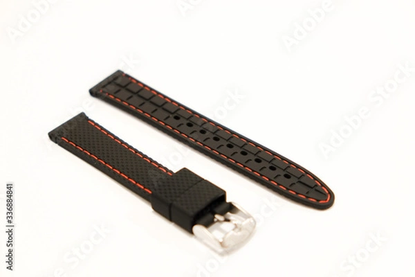 Obraz silicone watch strap object isolate on the white background