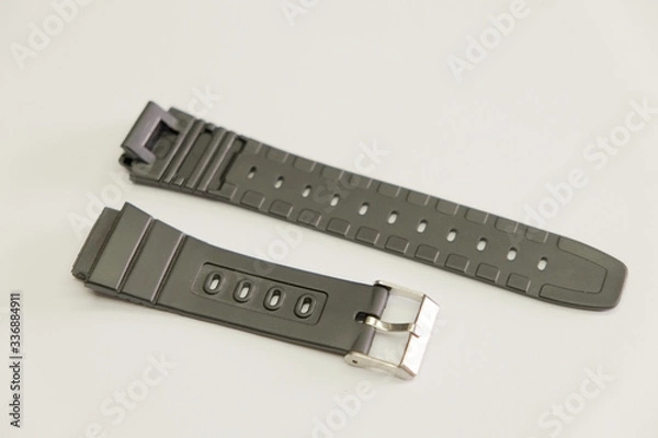 Obraz silicone watch strap object isolate on the white background