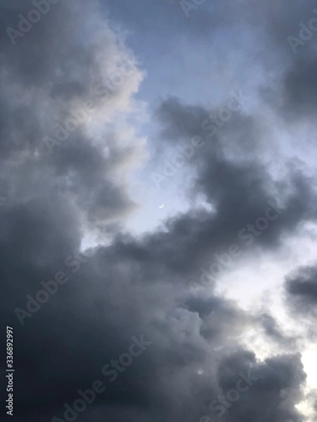 Obraz storm clouds timelapse