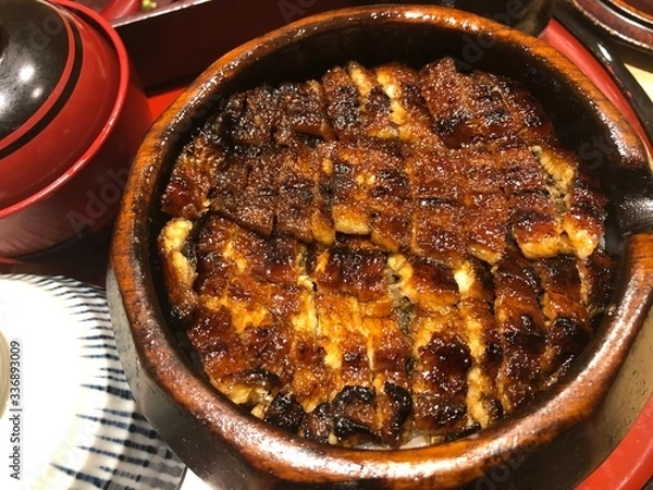 Fototapeta baked beans in a pan