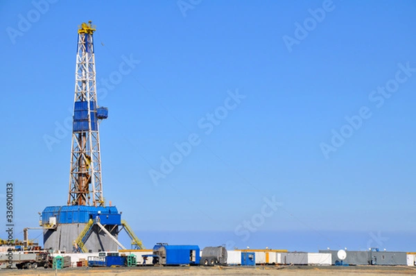 Fototapeta The onshore drilling rig