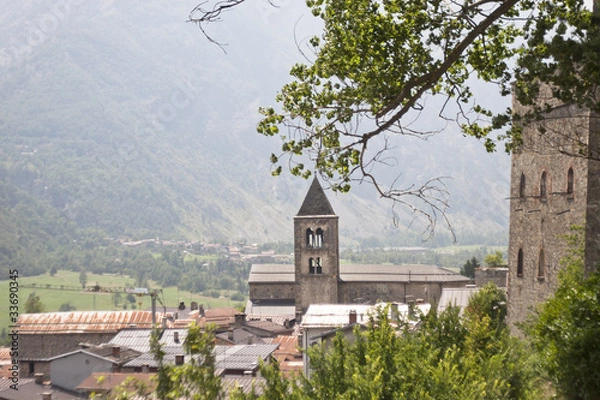 Obraz Vinadio visto dall'alto