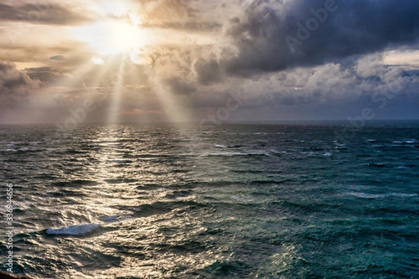 Obraz Dramatic Stormy Whether at Portland Dorset