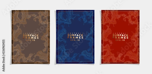 Obraz Stone Texture Abstract Vector Backgrounds Set